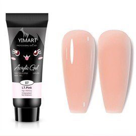 Yimart Poly Nail Gel,12 Nude Colors Neutral Classic Color Gel Nail Builder Long Lasting Hard Gel for Nail Extension French Manicure Gel Acrylic Kit Gel Nail Builder (LT Pink, 15ML)