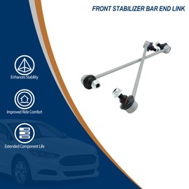 Torquizo 2PCS Front Stabilizer Bar End Link for Hyundai Santa Fe 2007 2008 2009 2010 2011 2012, Hyundai Veracruz 2007 2008 2009 2010 2011 2012, Kia Sorento 2011 2012 2013 OE K750204 K750205