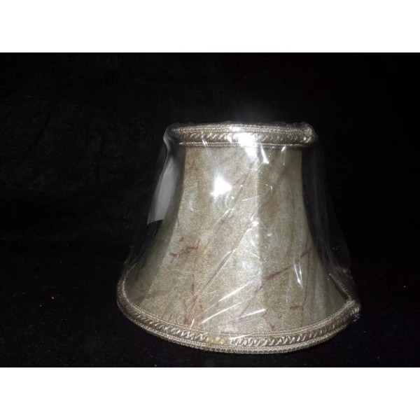 RD NEW MOUTON FABRIC chandelier shade shades gold lining flame