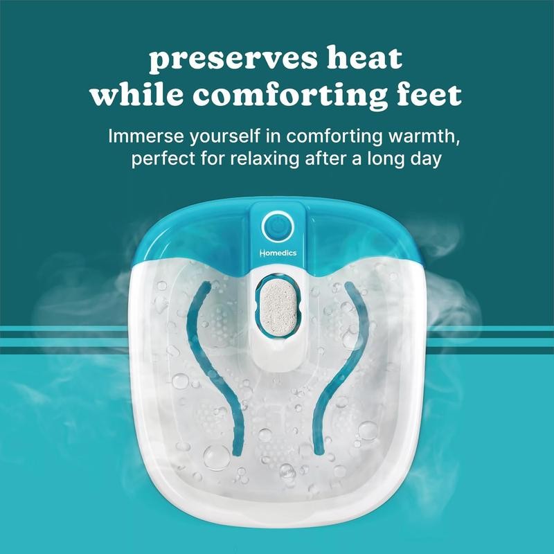Bubble Mate Foot Spa, Toe Touch Controlled Foot Bath with