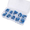 50pcs Variable Resistor 10 Values 3296W Regulating Resistance Multiturn Trimmer