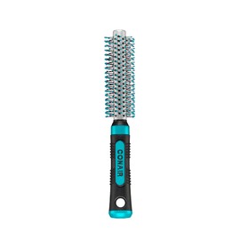 Conair Metal Round Hairbrush - Hair brush for blow out with Metal barrel and Nylon bristles - Adds body and fullness - Perfect for short hair and home hair stylists
