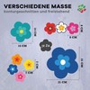 tradercat pril Flower Sticker, Car Sticker, Flowers, 18 Pieces as