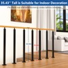 UFIZZY Indoor Railing Kits, Upgraded 4 Pack Iron Square Stair