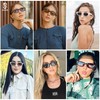 SOJOS Trendy Polarized Narrow Cat Eye Sunglasses for Women Retro