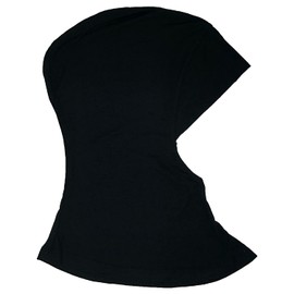 Anam Boutique Women's Islamic Full Cover Turban Head Wear Neck Chest Cover Bonnet Hat Hijab Cap Under Scarf (Black)