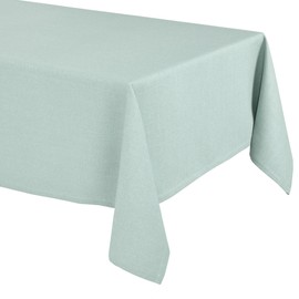 Elegant Tablecloth with Natural Linen Look, Lina Tablecloth and Table Runner, Choice of Size and Colour (Square 40 x 140 cm, Ice Mint)