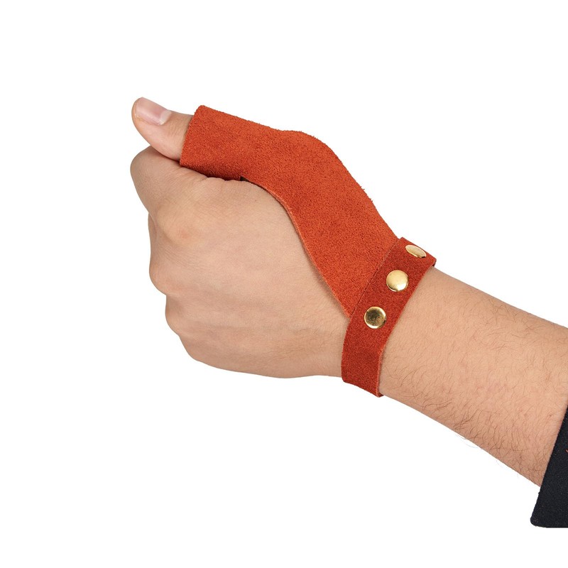 TOPARCHERY Guantes de flecha para 2 dedos, protector de piel