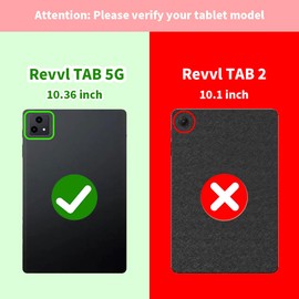 FIEWESEY Case for Revvl Tab 5G Tablet,for Tmobile Revvl Tab 5G Tablet Case,Heavy Duty Shoulder Strap Silicone&Hard Back Shockproof Kids Protective Case for REVVL TAB 5G 10.36 inch 2023(Black/Black)