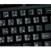 Dvorak Simplified Keyboard Stickers with White Lettering ON Transparent Background