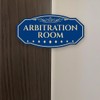 Victorian Plus Arbitration Room Wall or Door Sign Leather |
