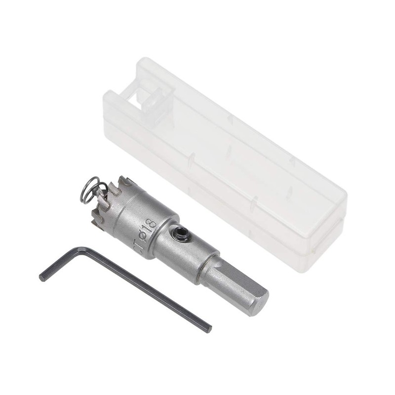 sourcing map 18mm Carbide Hole Cutter, Hole Saws for Stainless