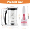 4 Cup Pancake Batter Dispenser with Cupcake Scoop Batters Dispenser,Pancake