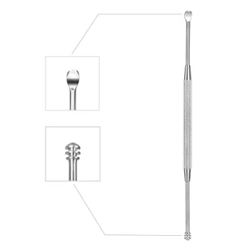 Steel Ear Pick Earwax Remover Spoon Ear Scraper Scratcher Ear Cleaner with Storage Box, 304 Stainless