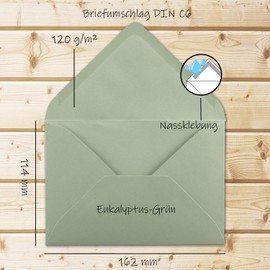 Neuser FarbenFroh Envelopes C6 162 x 114 mm Wet Adhesion