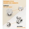 Amerdeco 10 Pack Brushed Satin Nickel Cabinet Knobs Single Hole