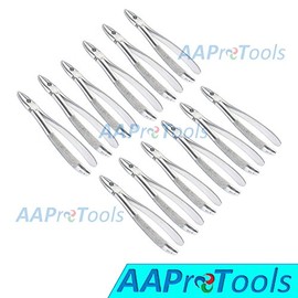 AAPROTOOLS SET OF 12 DENTAL EXTRACTING FORCEPS #MD1 DENTAL EXTRACTION INSTRUMENTS A+ QUALITY