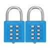 sourcing map Combination Padlock, 8-Digit Push Button Padlock 4-Position Locking