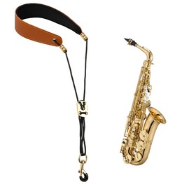 GNHG Saxophone Strap for Adults and Children, Adjustable Saxophone Neck Strap with Adjustable Metal Buckle, Saxophone Strap, Alto Saxophone, Tenor Saxophone