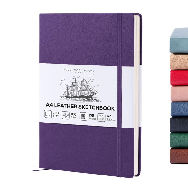 BEECHMORE BOOKS Sketch Book, A4 8.5 x 11.5 inch Blank