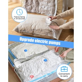 Zaxiva Electric Air Pump for Vacuum Bags, Vacuum Sealer, 30 W Electric Pump for Compressed Bags, Portable Vacuum Pump Suction Air Pump for Clothes, Blankets, Pillows, Duvets
