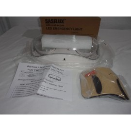 Saselux Wet Location Rated Outdoor Emergency Light, Waterproof Exterior Led Emergency