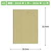 Museum 2026 A5 Weekly Desk Planner, Monday, Gold No. 500