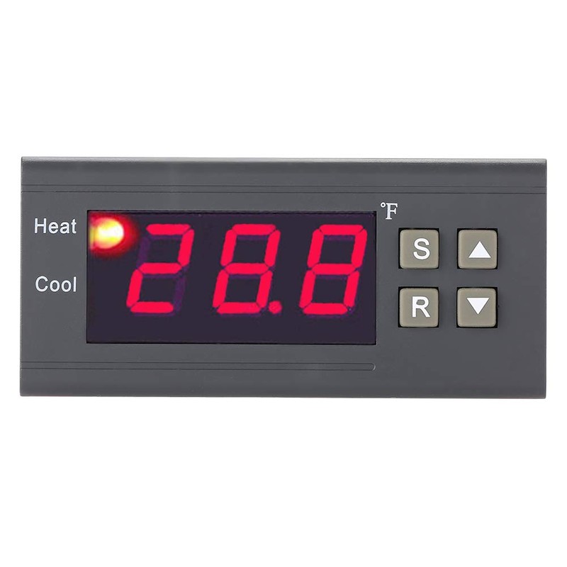 Jeanoko Thermostat MH1210F AC110V Digital Temperature Control Controller Thermostat -58~194℉