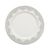 Denby 359010005 Dinner Plate, Cream/Silver