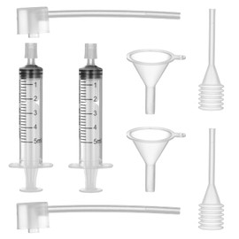 Kifmurase 8 Pcs Clear Perfume Refill Tools, Perfume Dispenser Transfer Tool Sets with Plastic Refill Pump Funnel Soft Dropper Small Syringes for Tools Kits for Small Refillable Perfume Bottle