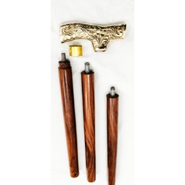 Generic Walking Stick - Men Derby Canes and Vinatge Wooden Walking Stick for Men and Women 36" Brown Ebony Antique Brass T Shape Handle in Golden Tone Natural Wood Unisex Cane (t-Shape)