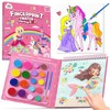 ZMLM Finger Painting Kit and Art Watercolours with Colouring Book