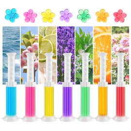 DOCOM Toilet Gel, 84Count 7 Kinds Of Scent Toilet Cleaner Bowl Gel Stamp Kit Air Freshener