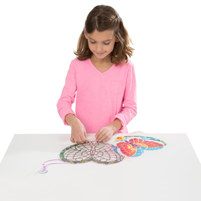 Melissa & Doug Stained Glass Made Easy Activity Kit: Butterfly