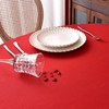 MEANMOY Red 210 GSM Water & Stain Resistant Round Tablecloth