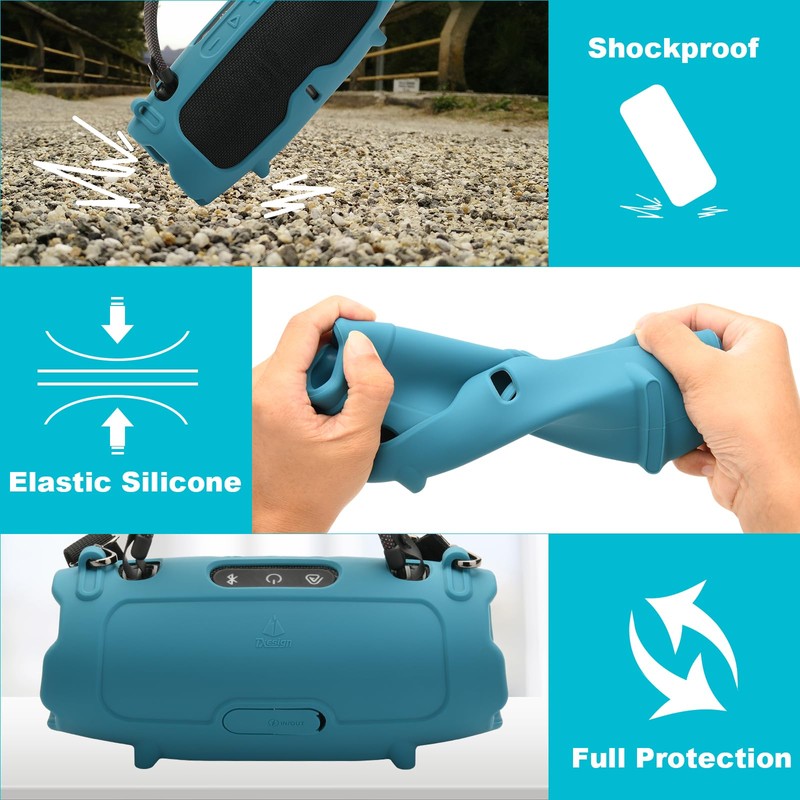 TXEsign Silicone Case Cover for JBL Charge 6- Portable Speaker,