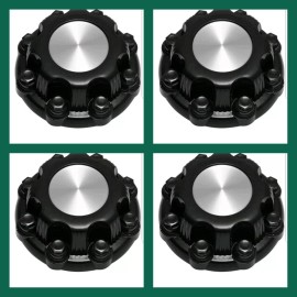 Aftermarket Products 4 Center Caps for Select Chvey , GMC Truck Van 8 Lugs BLACK 16" Wheel Covers