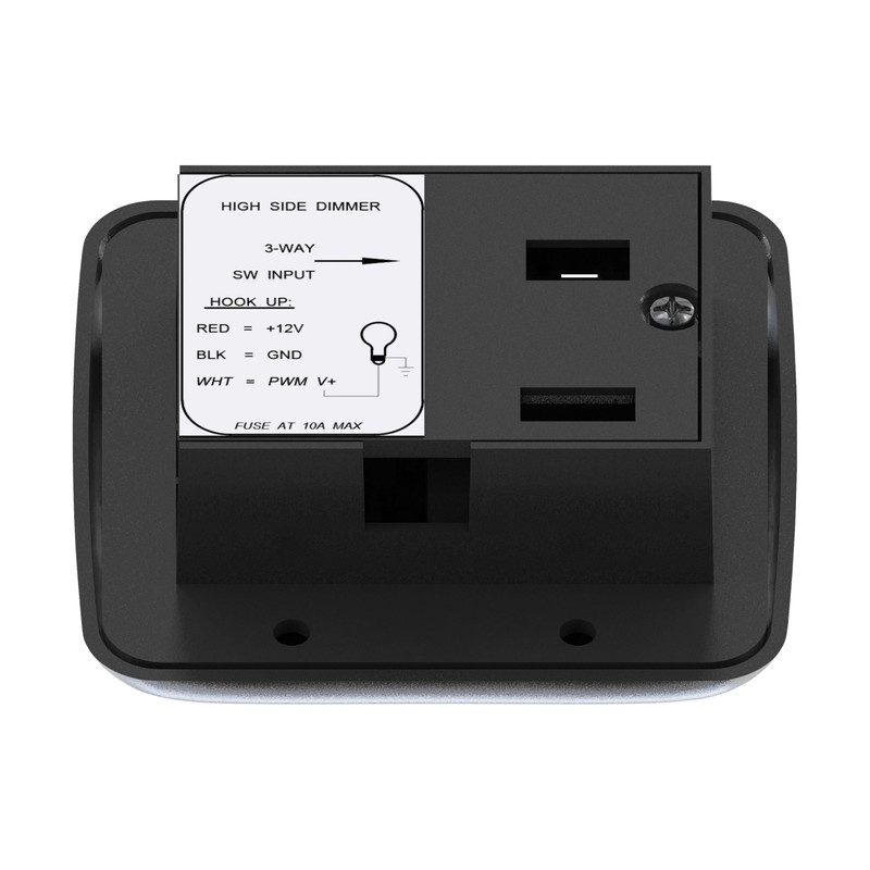 Leisure LED Contemporary On-Off Toggle with Large High Side Dimmer