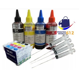 PRINTERWORLD Refillable Cartridge 127+400ml Ink Sublimation compatible with Epson WF3520/3530