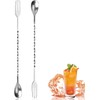 Cocktail Mixing Spoon, Cocktail Mixing Spoon, Long Handle, Stainless Steel,