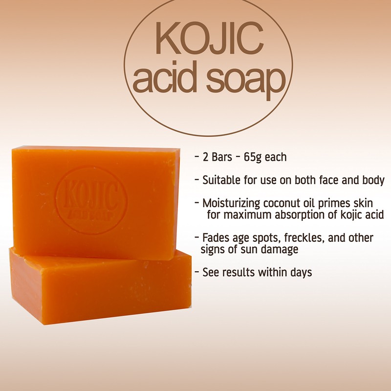 2 x Kojie San Skin Whitening Kojic Acid Soap 2