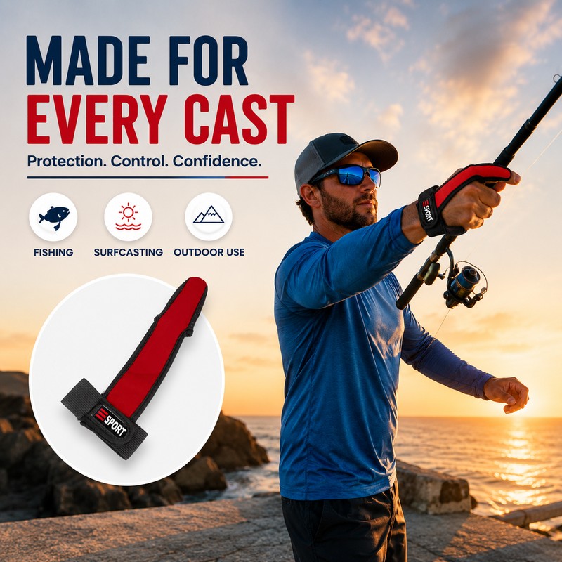 Fishing Finger Protector Gloves for Casting – Anti-Slip Neoprene Finger
