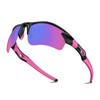 Polarized Sports Sunglasses for Men Women Youth Baseball Cycling Running