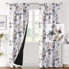 H.VERSAILTEX 100% Blackout Curtains for Bedroom Cattleya Floral Printed Drapes