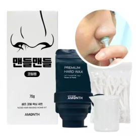 Sangse Setmeong Chamjo 어먼스 맨들맨들 코털 왁싱 10회분 키트정리 코왁 왁재료 셀프왁 왁세트 미용용품 관리 Arms Man Del Man Hair Waxing 10 Times Kit Set Hair Care Wax Supplies Self-Waxing Set Beauty Care Products Management