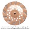 LiGuVCY 7 Inch Diamond Grinding Wheels, 12 Turbo Concrete Turbo