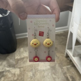Russ Charming Egg-Cessories Kids Easter Spring Earrings