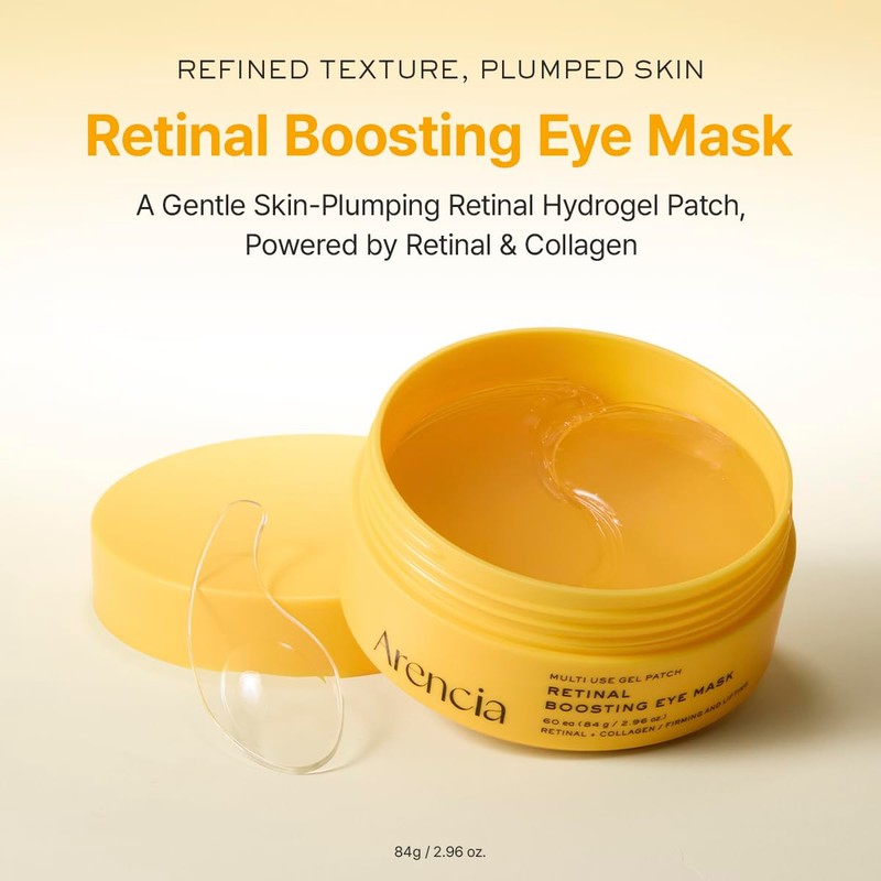ARENCIA Retinal Boosting Eye Patch, Hydrogel Under Eye Mask with