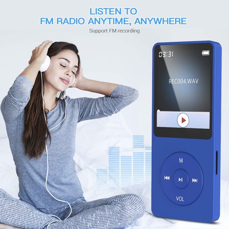AGPTEK A02 64GB MP3 Player, 70 Hours Playback Lossless Sound