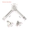 2 Pcs Soft Closing Lid Panel Support Hinges Stay,Can Be